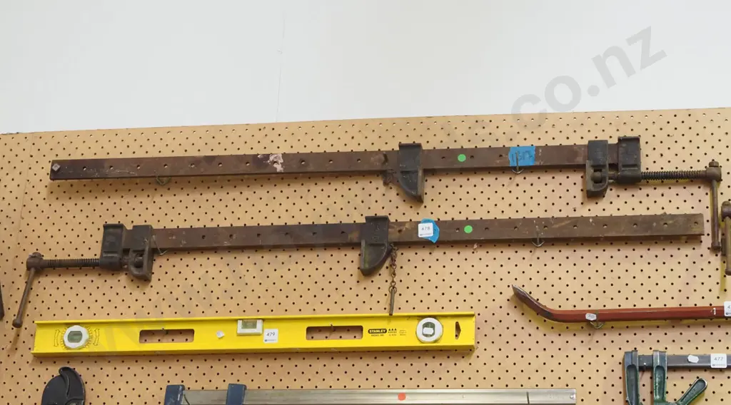 2x Record sash clamps L1050 - green dots Image 1++