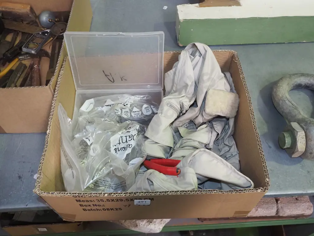 fishing vest, pliers, hooks, sinkers Image 1++