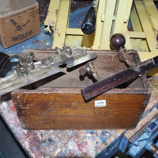 boxed Stanley No. 45 combination plane