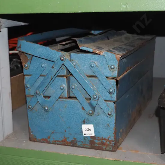 metal concertina tool box