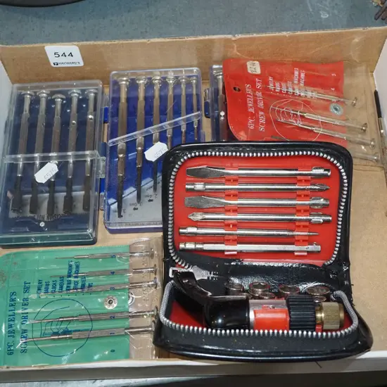 box; Precision screwdrivers, nut drivers etc