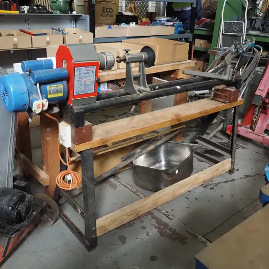 Nova TL 1200 swivel head wood lathe on stand
