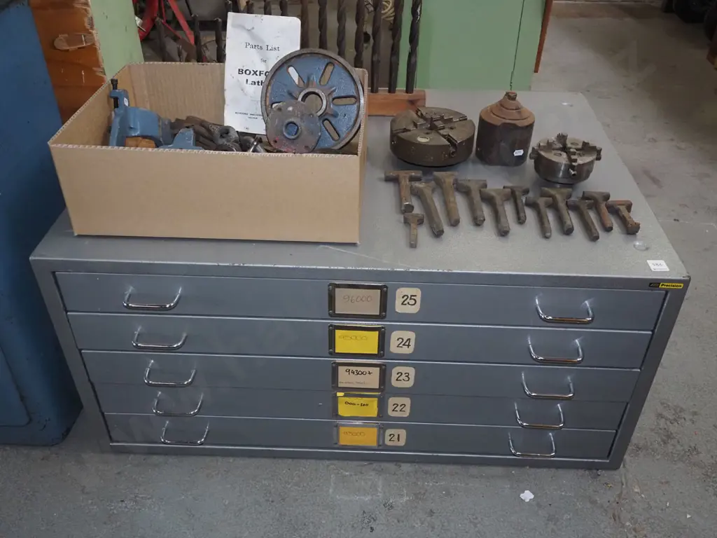 metal 5 drawer plan drawers H450 W960  Image 1++