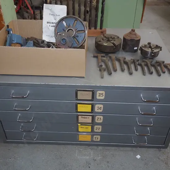 metal 5 drawer plan drawers H450 W960 