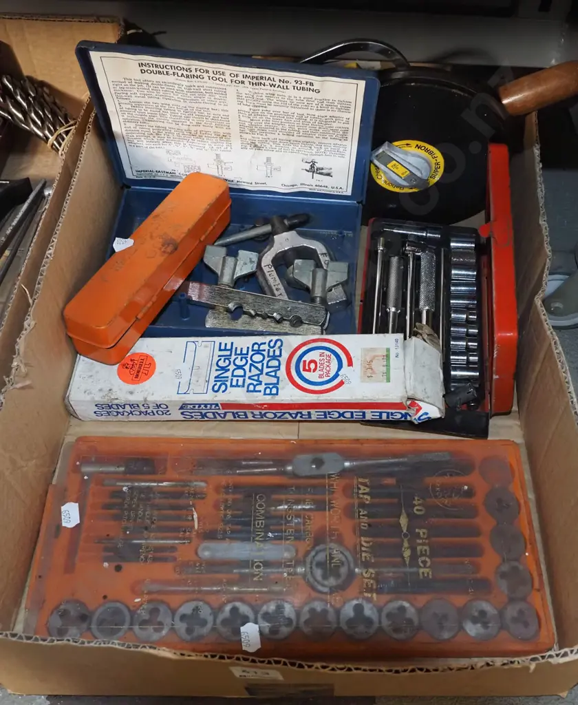 box; socket set, tap and die set, flaring tools etc Image 1++