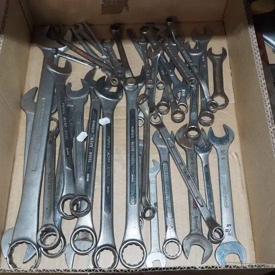 box; ring and open ended spanners