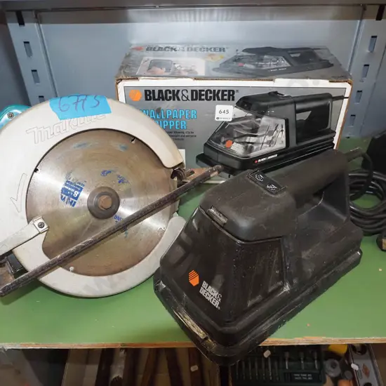 Makita skilsaw, Black & Decker wallpaper stripper