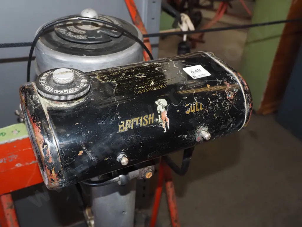 Seagull outboard motor - stand belongs to Haywards Auction Image 1++