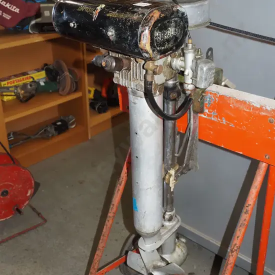Seagull outboard motor - stand belongs to Haywards Auction