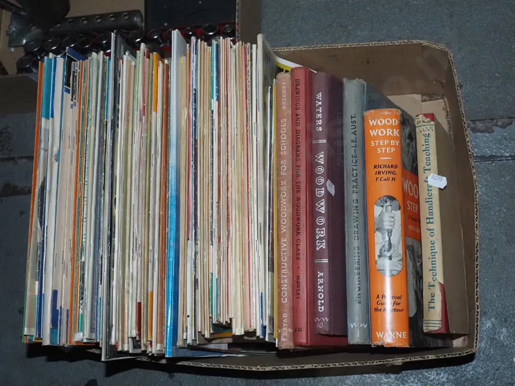 box; woodworking magazines and books Image 1++