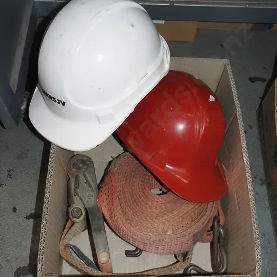 load strop, 2x hard hats