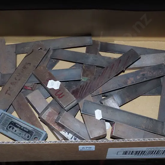 box of metal squares
