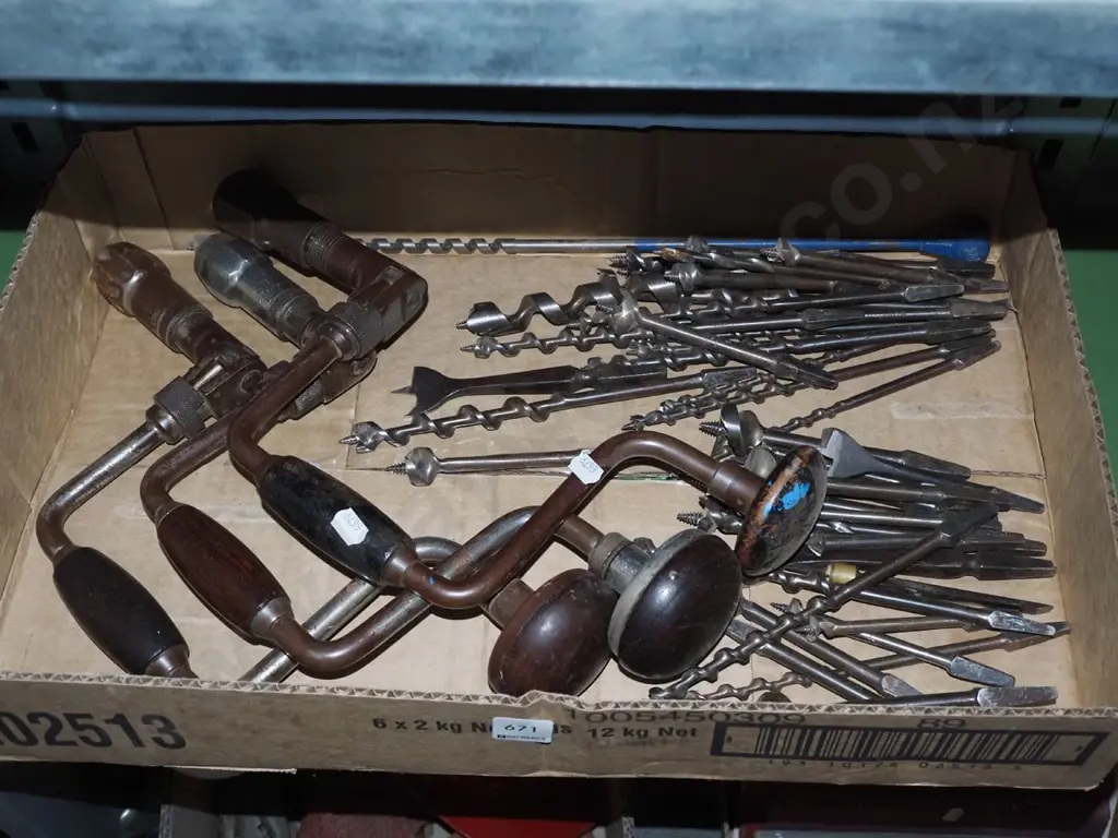 box; auger bits and braces Image 1++