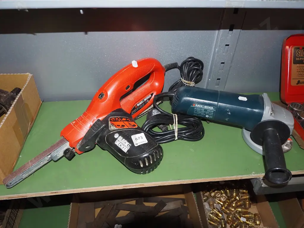 Black & Decker power file belt sander, angle grinder Image 1++