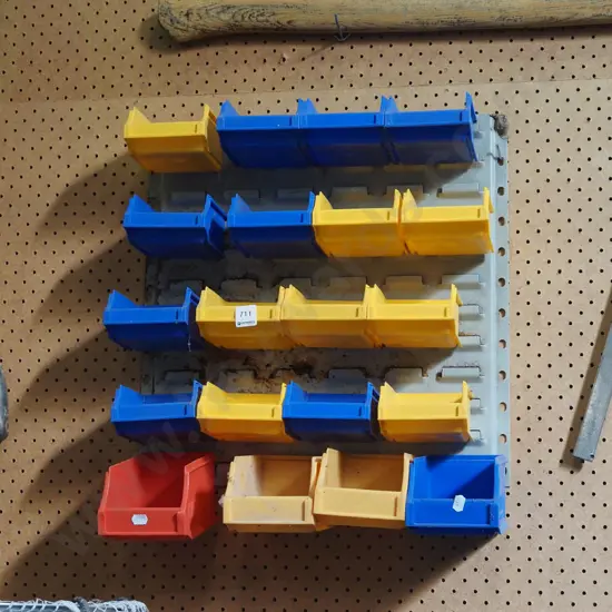 wall mounted parts storage rack