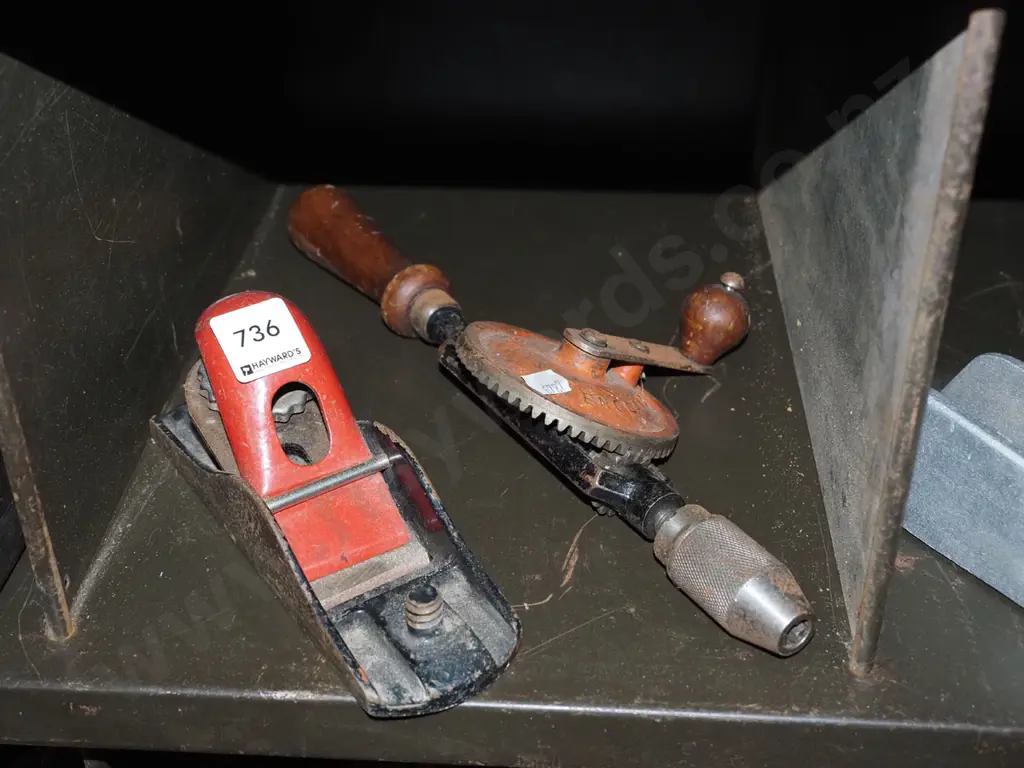 bull nose plane, eggbeater drill Image 1++