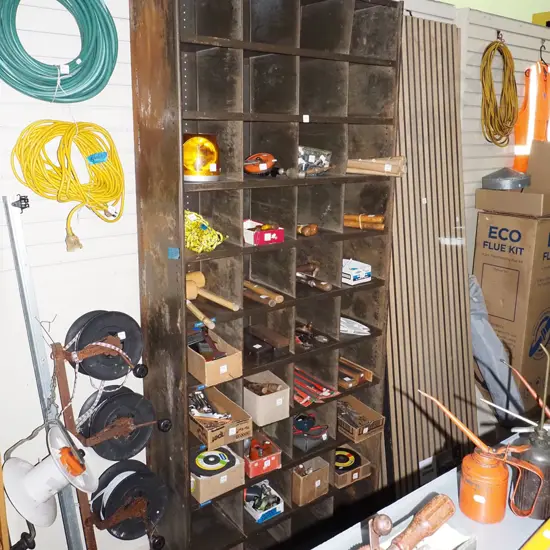 metal industrial pigeon holes H2370 W970 D400