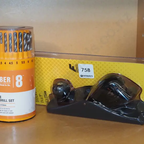 as new block plane, drill bits