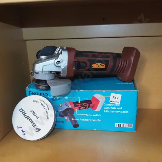  Tool Shed battery powered angle grinder - no battery