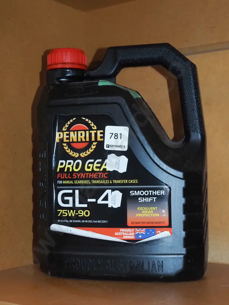 bottle of synthetic gear box oil Image 1++