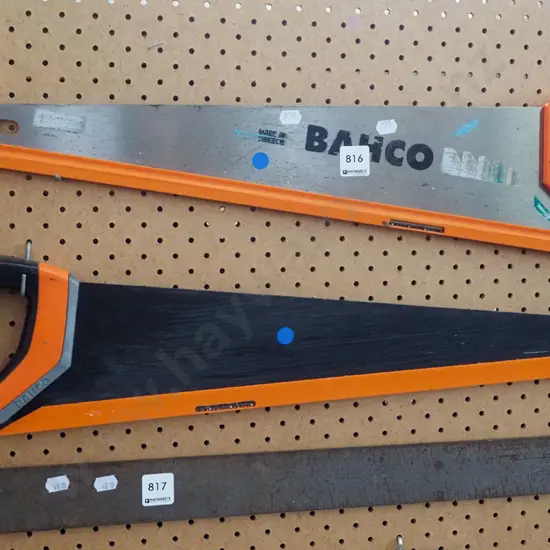 pair of Bahco hand saws