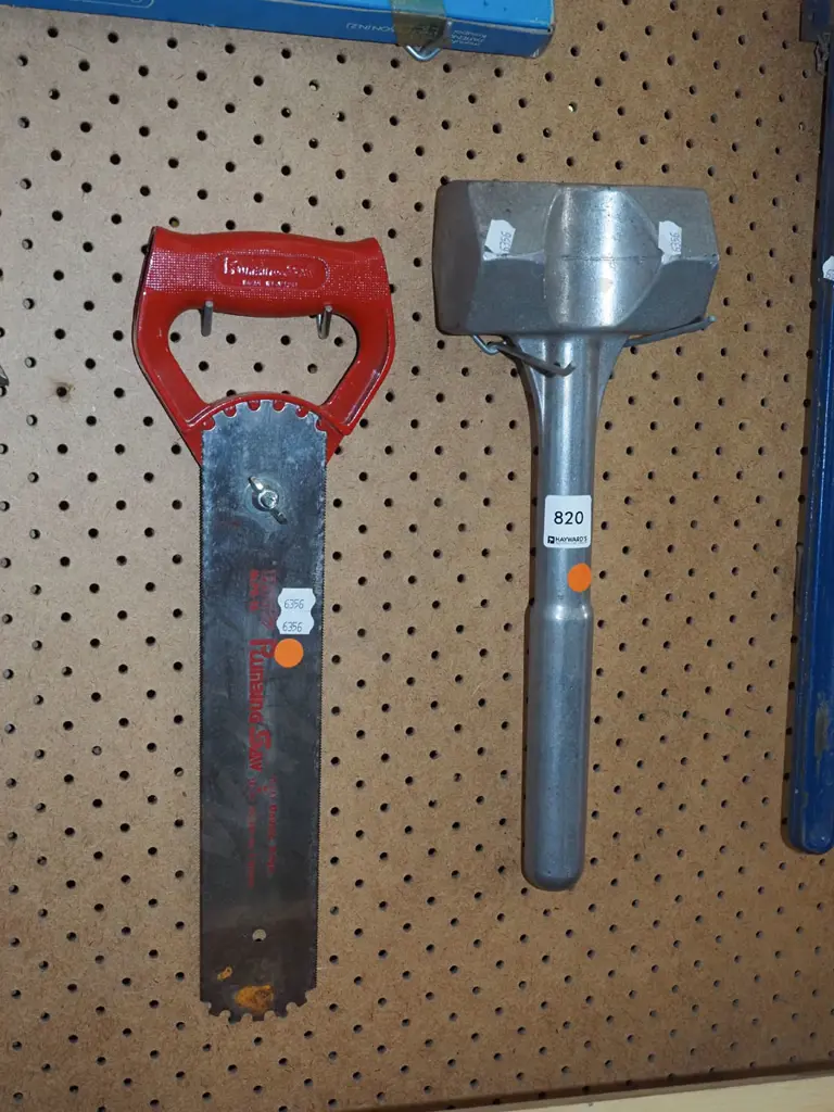 alloy mallet, plumbing saw - orange dots Image 1++