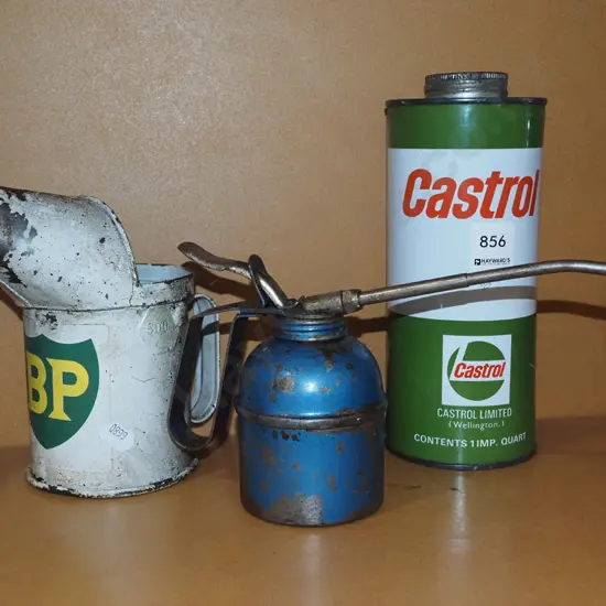 oilers, Castrol oil tin