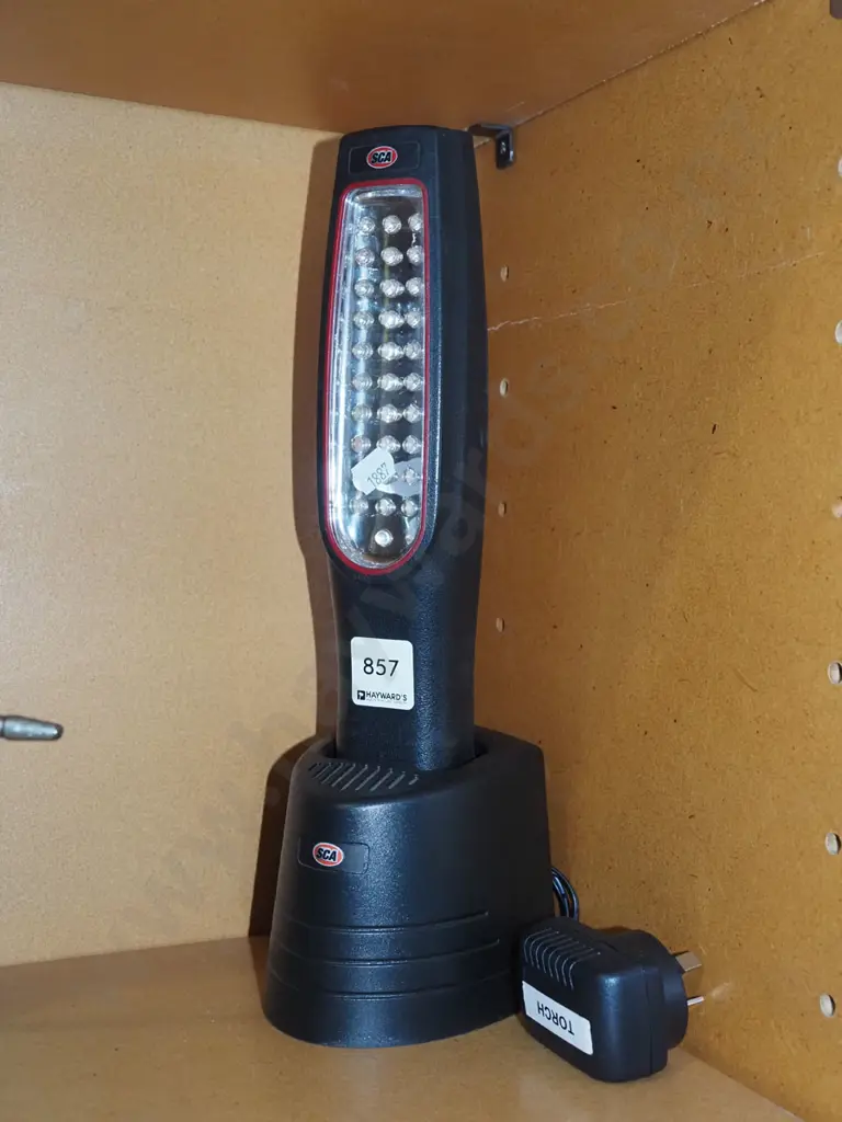 SCA rechargable torch on stand Image 1++