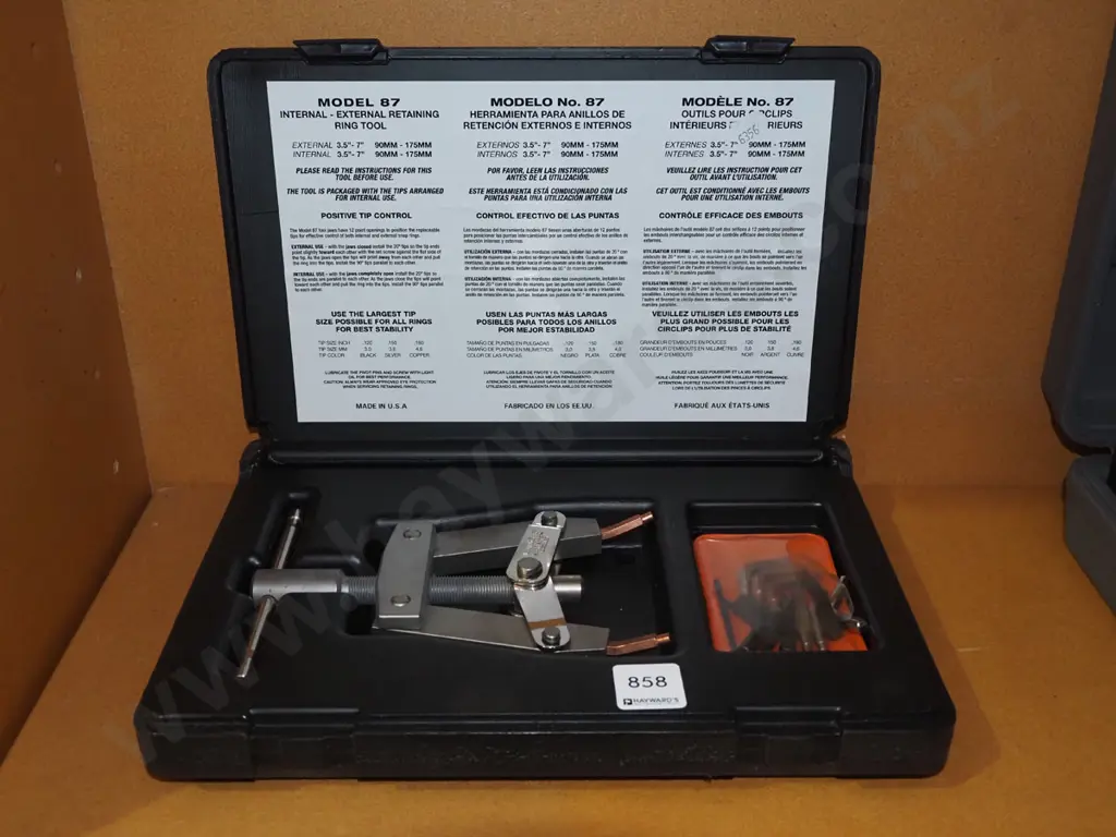 cased internal/external retaining ring tool Image 1++