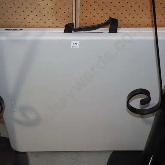 small fold in half trestle table