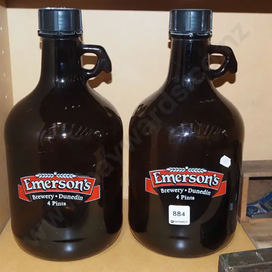 2x Emmersons 4 pint flagons
