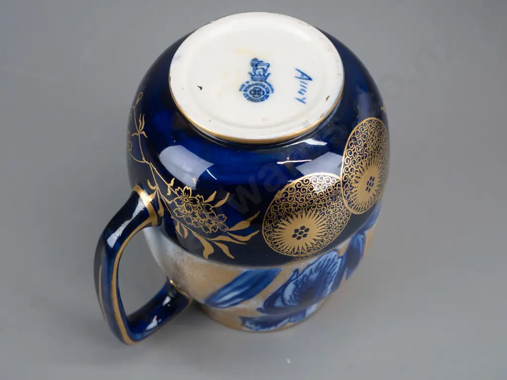 vintage Royal Doulton Iris pattern jug - some staining H-165 W-160 Image 1++