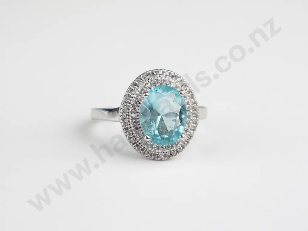sterling silver topaz ring stamped 925 Image 1++