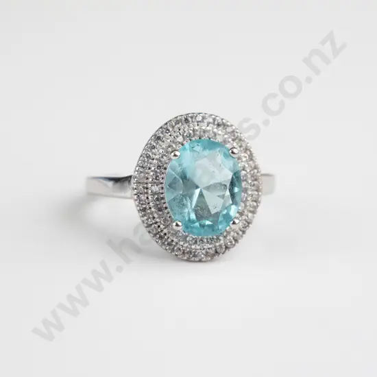 sterling silver topaz ring stamped 925