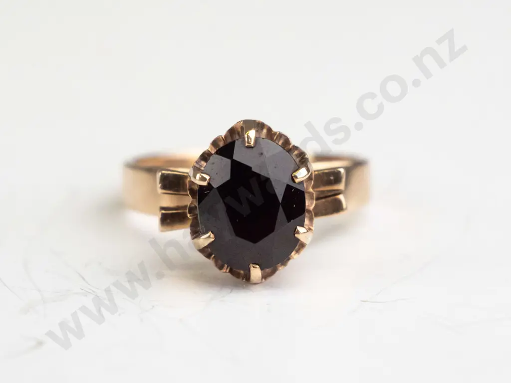 dark red/blue stone dress ring Image 1++
