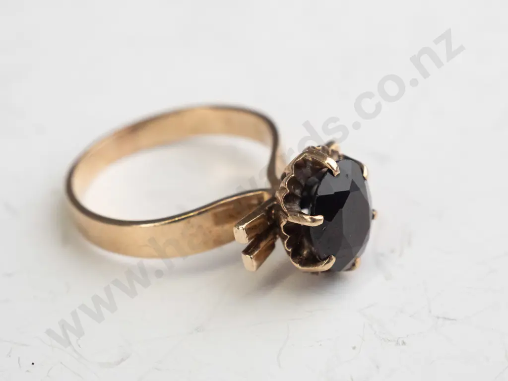 dark red/blue stone dress ring Image 1++