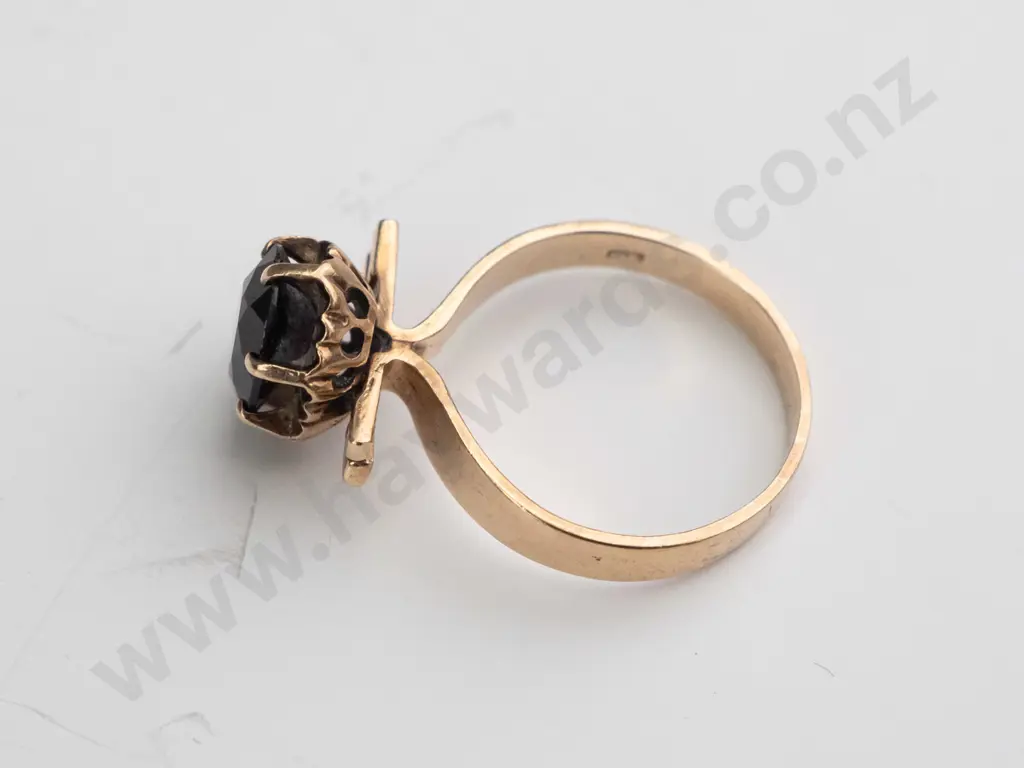 dark red/blue stone dress ring Image 1++