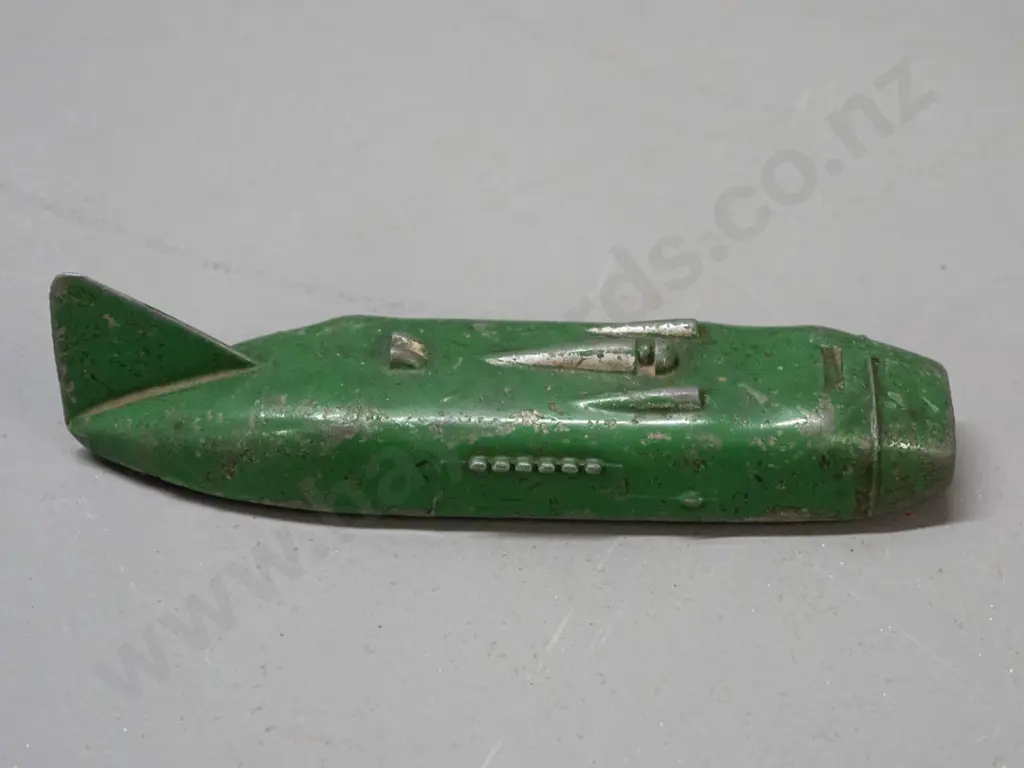 vintage Meccano / Dinky Toy streamlined racing car - age wear to paint L-130 Image 1++