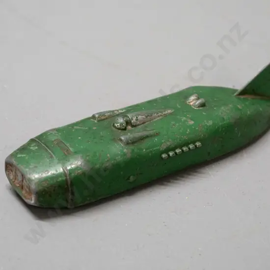 vintage Meccano / Dinky Toy streamlined racing car - age wear to paint L-130