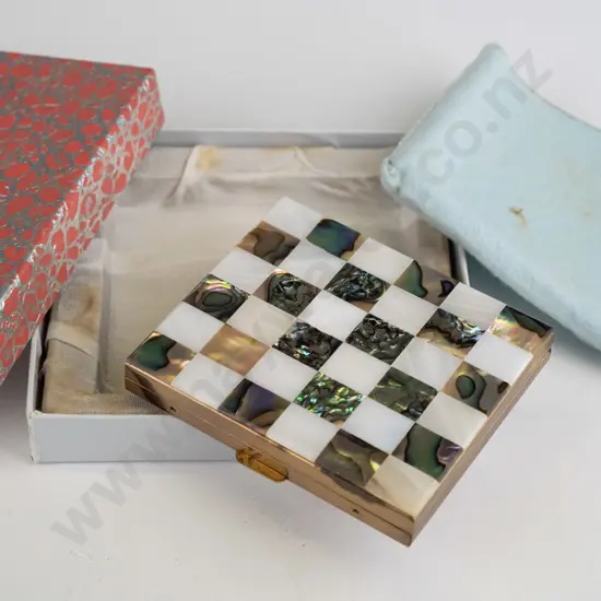 boxed paua shell compact