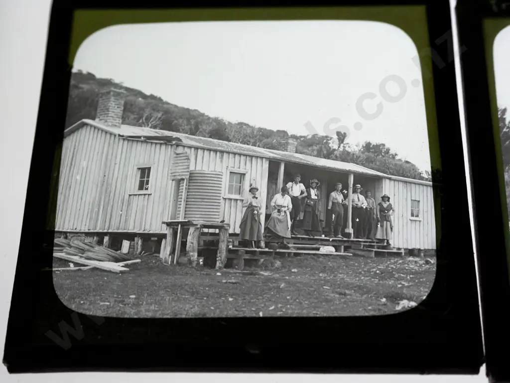 12 vintage glass lantern slides - south island locations, Nelson, Tasman, "Otiri", Bealey, bush scenes etc. Image 1++