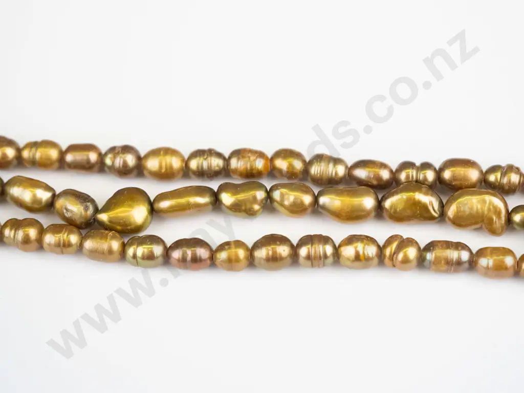 real pearl 3 strand necklace Image 1++