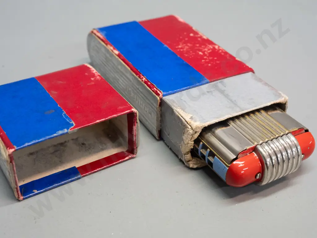 2 vintage Hohner harmonicas in cardboard boxes - large German Echo Elite L-180 W-60 and smaller English Echo - end piece Image 1++