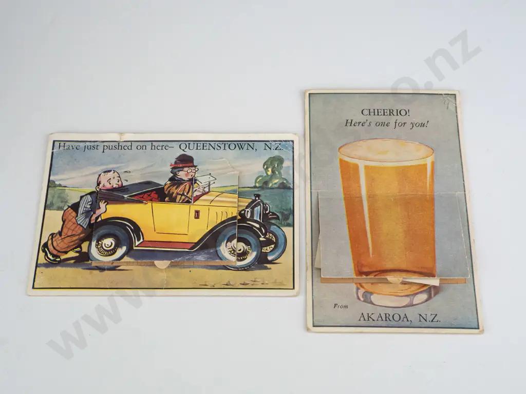various NZ post cards - Queenstown, Cromwell, Wanaka, Thames, Rotorua etc & booklet of Oxford England Image 1++