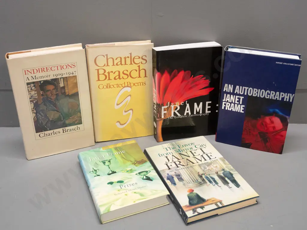 6 NZ literary books - Charles Brasch & Janet Frame, see photos. Autobiography is Vintage Collector's Edition Image 1++