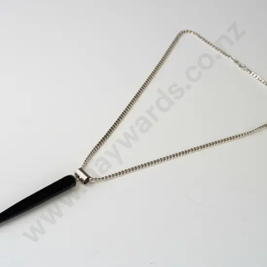 pencil style necklace chain stamped 925