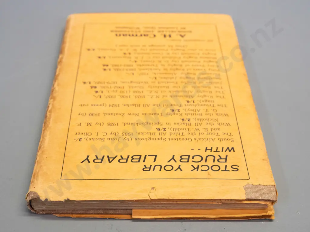 3 rugby books - New Zealand Rugby Football by Irwin Hunter, 2nd edition, a facsimile reprint of 1906 "The Complete Rugby Image 1++