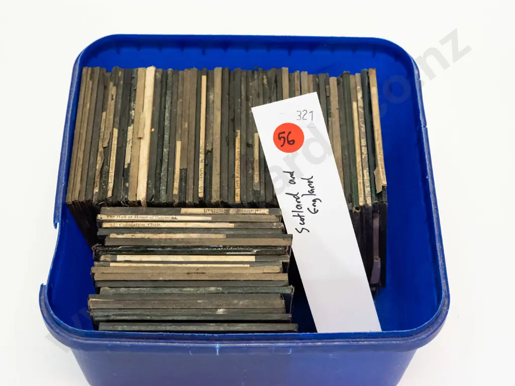 65 vintage glass lantern slides - scenic and city views, mostly Scotland and highlands, some England. Varying conditions Image 1++