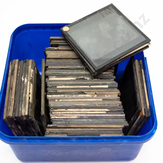 65 vintage glass lantern slides - scenic and city views, mostly Scotland and highlands, some England. Varying conditions