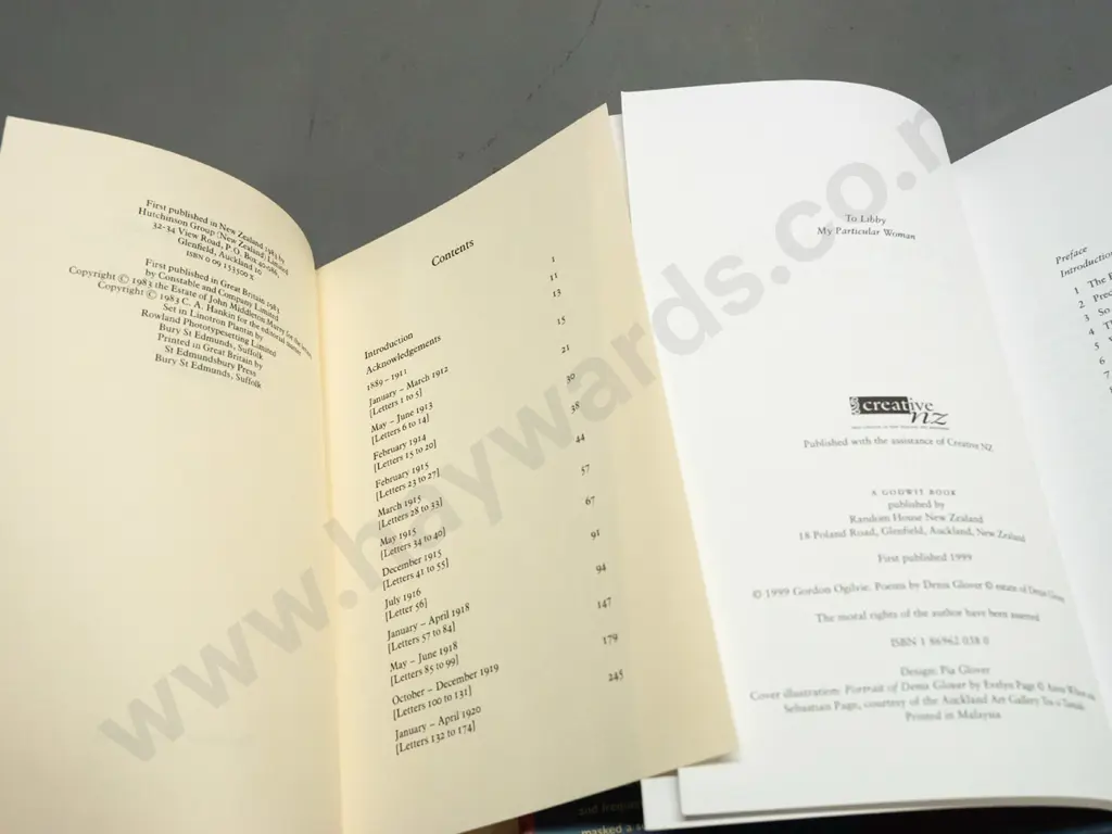 6 NZ literary books - 5 hard cover, Denis Glover, Frank Sargeson, Alan Mulgan, John Mulgan etc - see photos. One is Image 1++